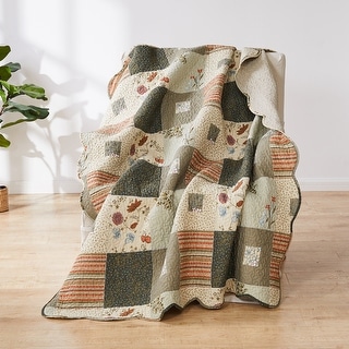 greenland home quilted throws