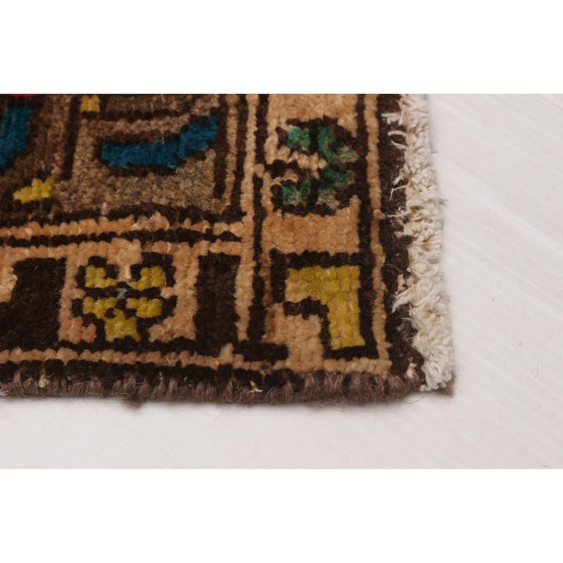 ECARPETGALLERY Hand-knotted Anatolian Vintage Tan Wool Rug - 3'3 x 13'4