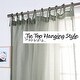 preview thumbnail 21 of 39, Aurora Home Textured Faux Linen Tie Top Curtain Panel Pair - 84" & 96"