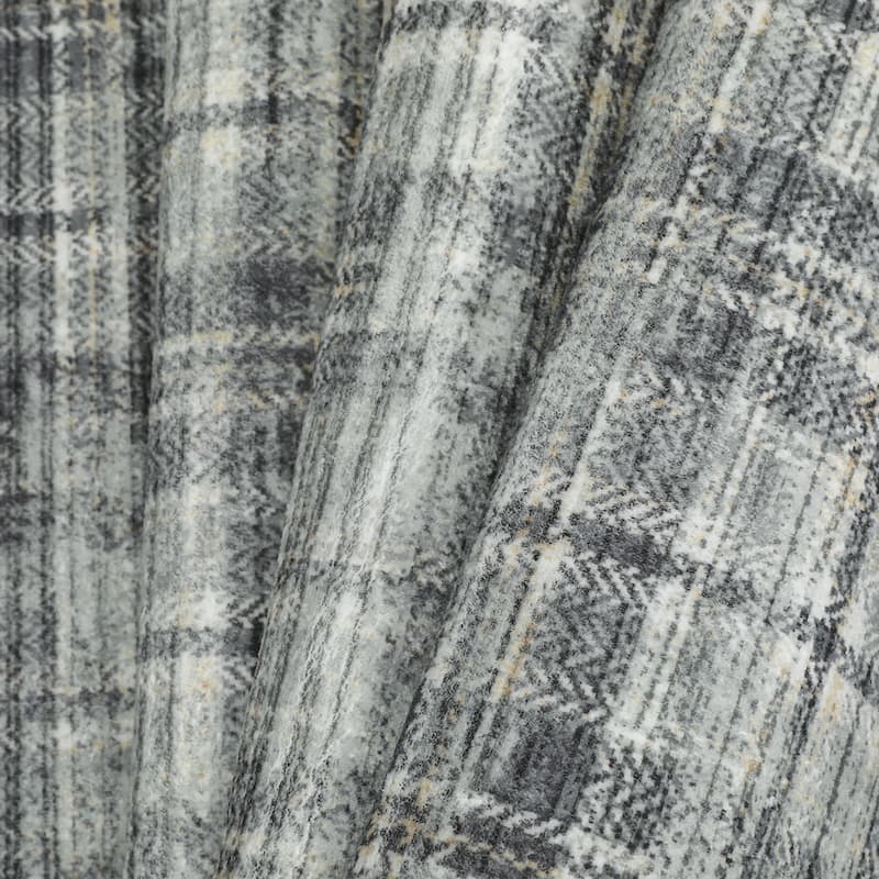 Garvee Earthy Plaid Soft Low Pile Foldable Area Rug