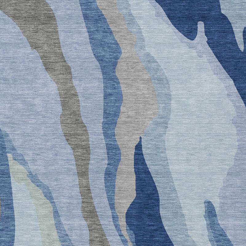 HomeRoots Abstract Transitional Rectangle Outdoor Rug