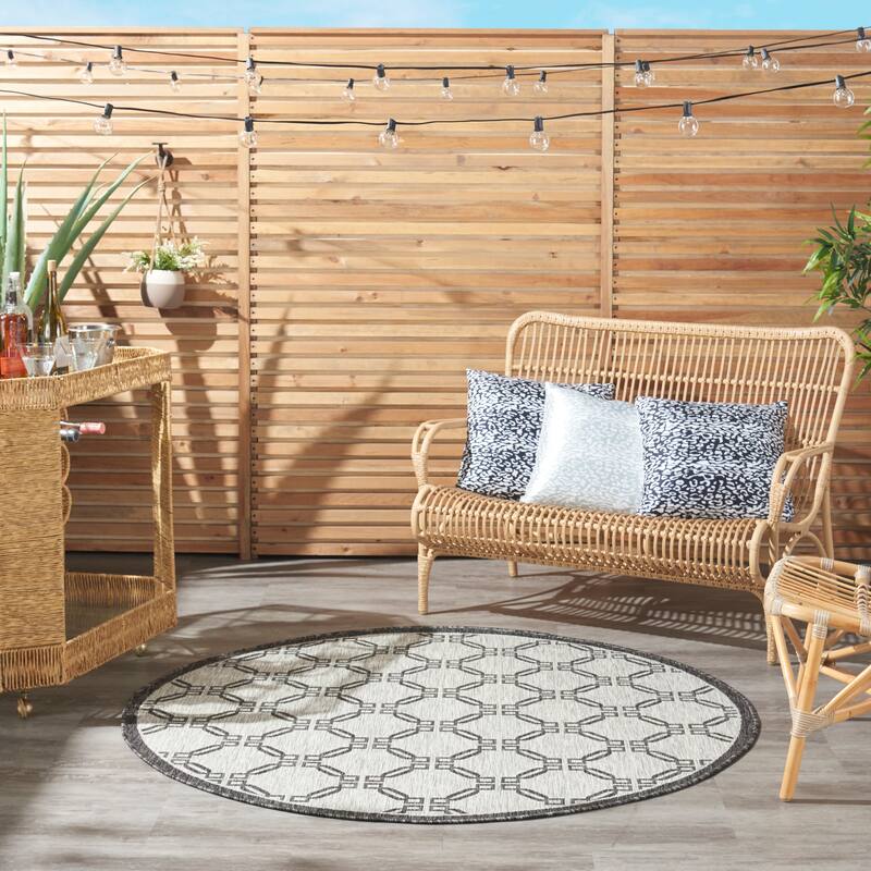 Nourison Garden Party Geometric Casual Indoor/Outdoor Area Rug
