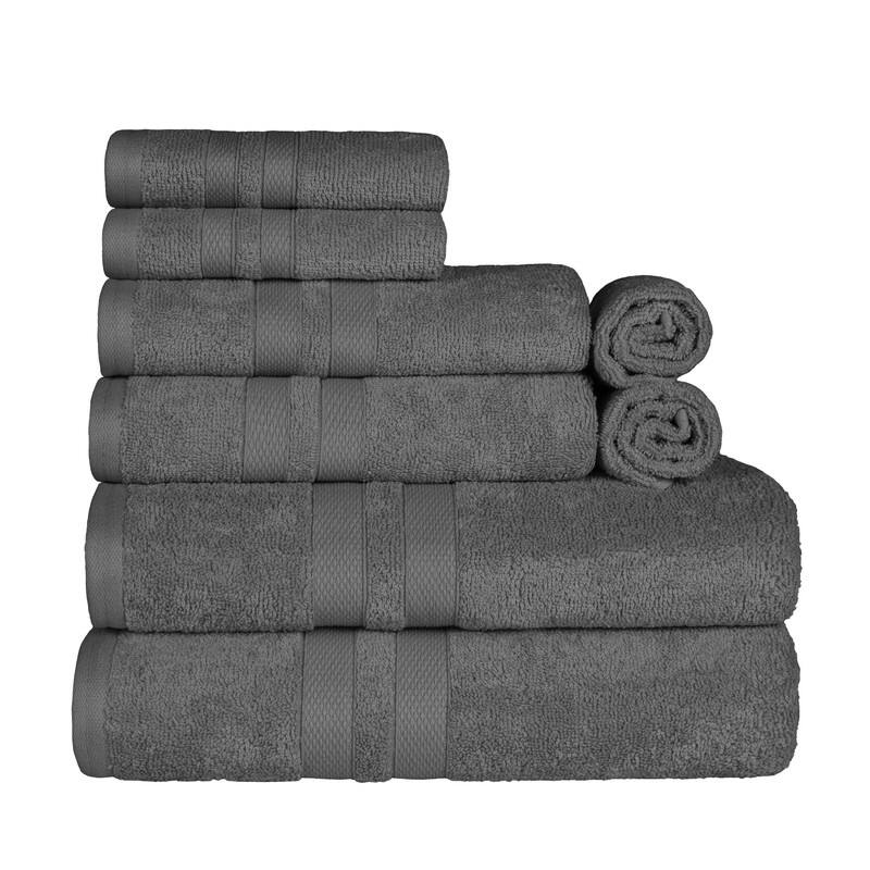 Blue Nile Mills Geneva Cotton Solid 8 Piece Towel Set - N/A