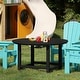 preview thumbnail 81 of 180, Polytrends Laguna Kids Outdoor 38" Round Poly Dining Table for Children