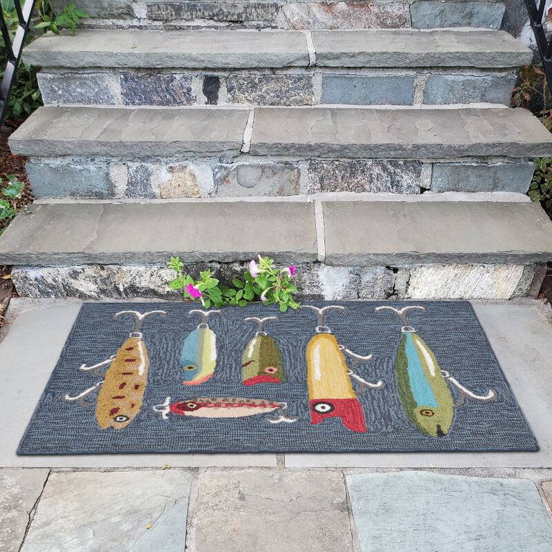 Liora Manne Frontporch Playing Hooky Indoor/Outdoor Rug