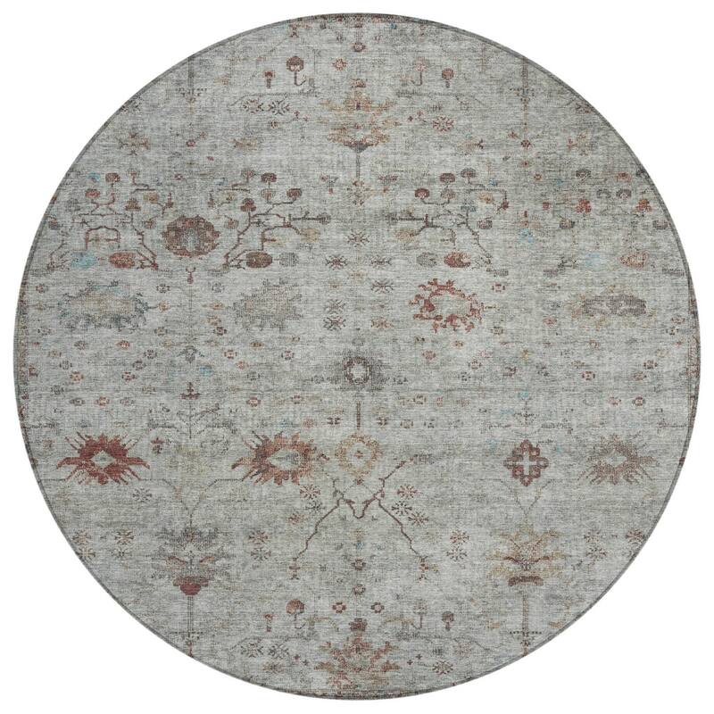 HomeRoots Floral Traditional Rectangle Outdoor Rug