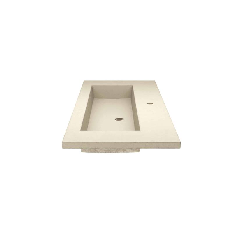 Capistrano 48.5-inch Concrete Vanity Top with Integral Trough Sink