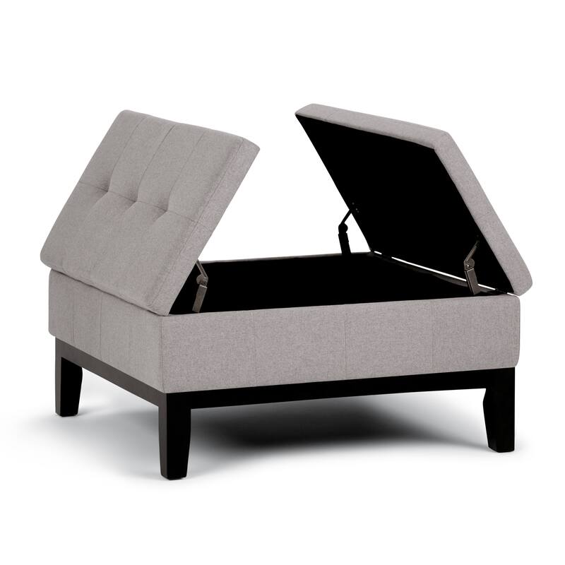 WYNDENHALL Lancaster 36-in. Wide Contemporary Square Table Ottoman