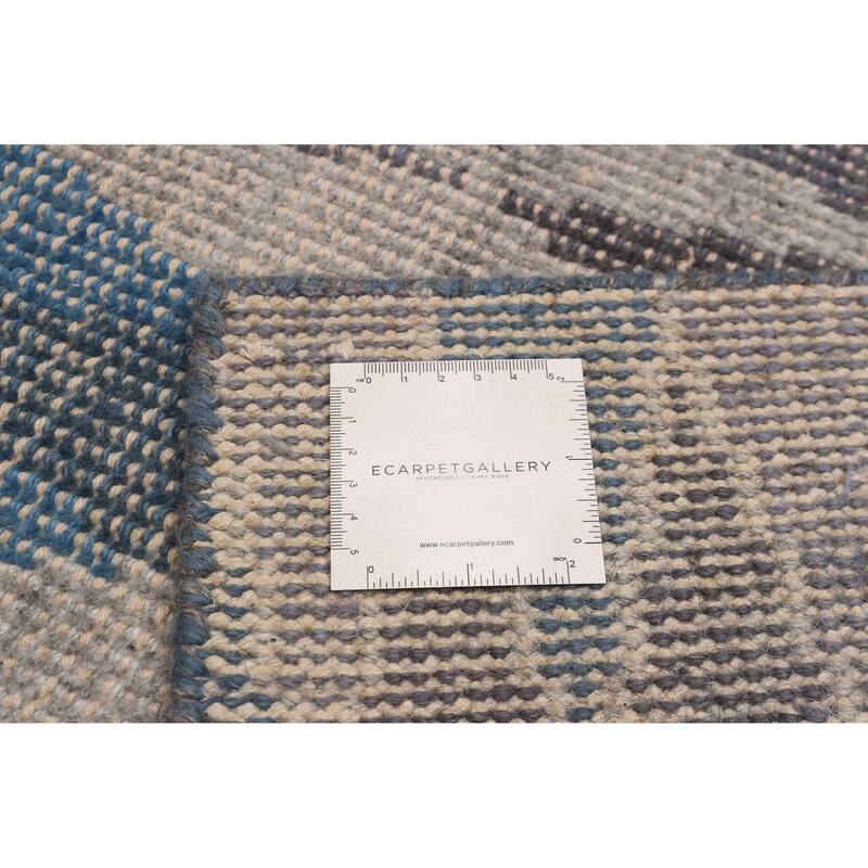 ECARPETGALLERY Hand-knotted Tangier Dark Grey Wool Rug - 5'1 x 7'7