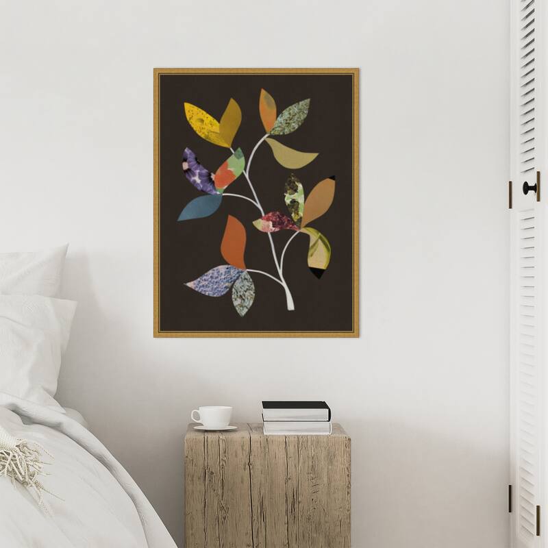 Blooming Branches by Alisa Galitsyna Framed Canvas Wall Art Print - Sylvie Gold