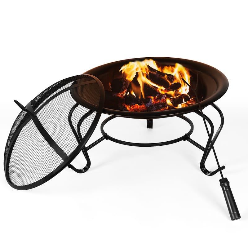 22 in Fire Pit with Firewood Grate
