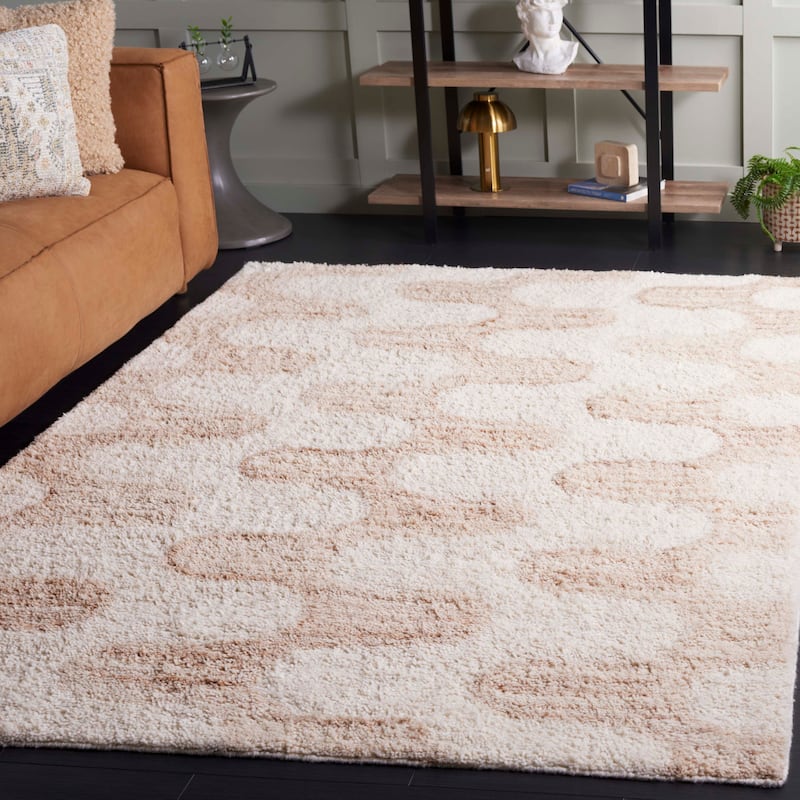 SAFAVIEH Handmade Vermont Genovica Wool Rug - 5' x 8' - Ivory/Beige