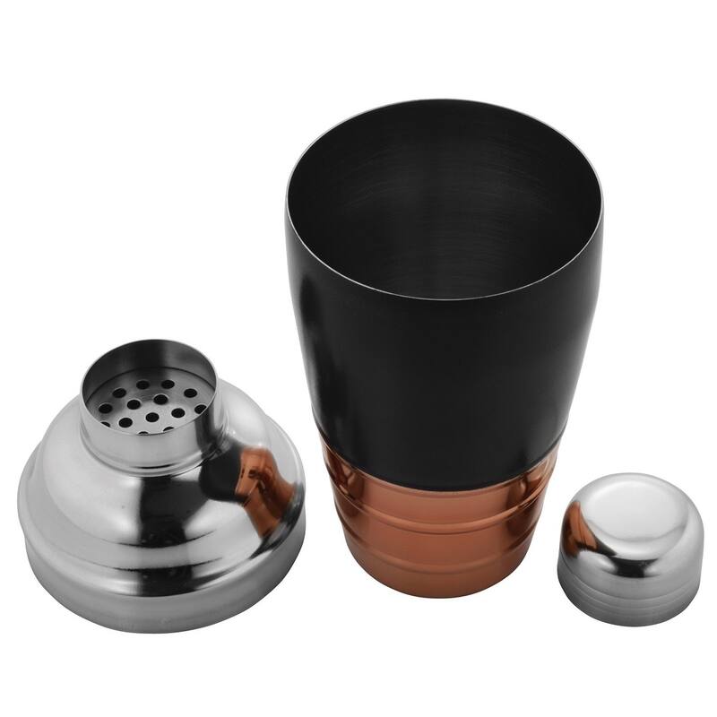 Sol Living Deluxe Stainless Steel Cocktail Shaker with Strainer