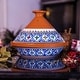 preview thumbnail 12 of 21, Kamsah Bohemian Supreme Medium Tagine - Handcrafted Ceramic Pot