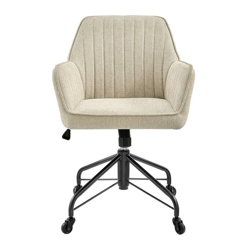NPD Furniture Thompson Fabric Swivel Office Arm Chair