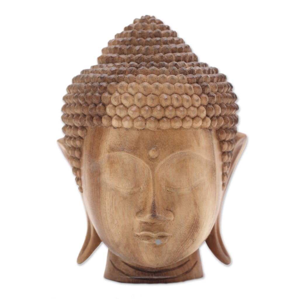 NOVICA Handmade Buddha Nature Wood Sculpture