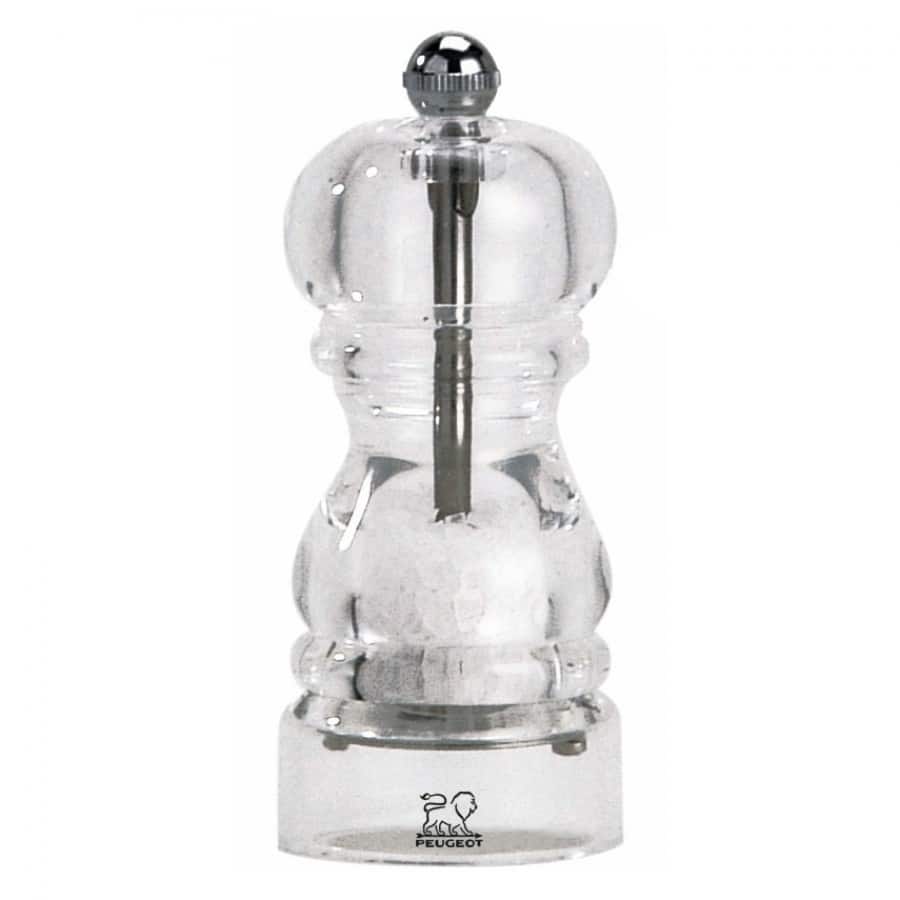 Peugeot Nancy 4.75 Inch Salt Mill, Acrylic