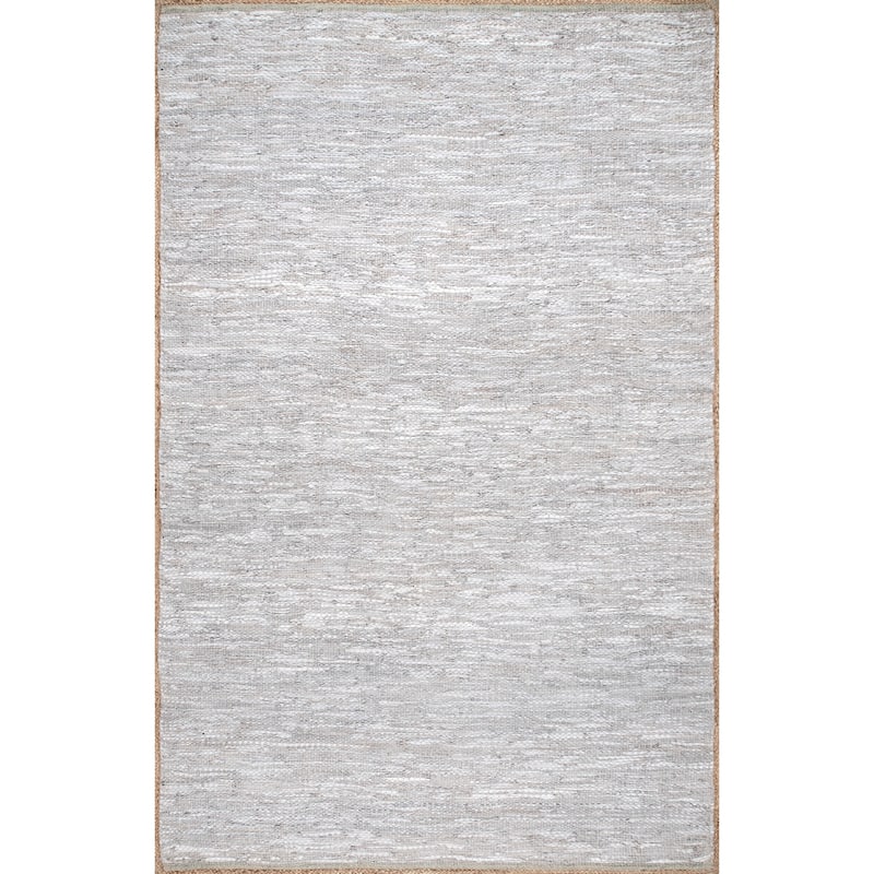 Nuloom Sabby Hand Woven Leather Flatweave Area Rug