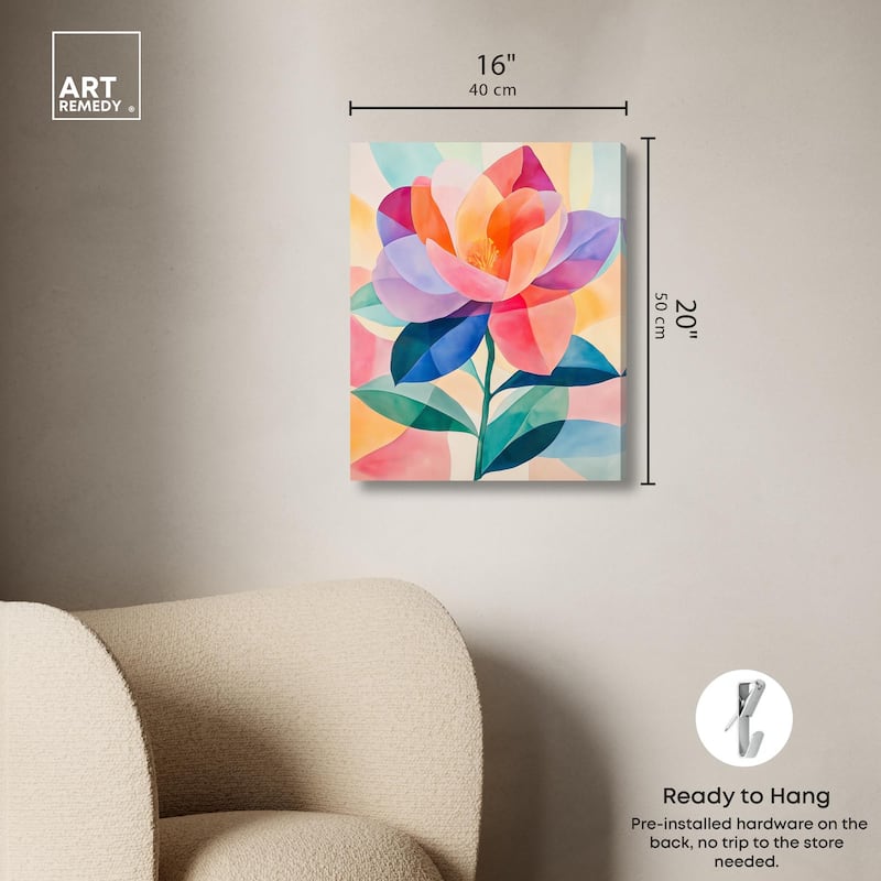 Ail Geofloral II Canvas by Art Remedy, Gallery Wrapped