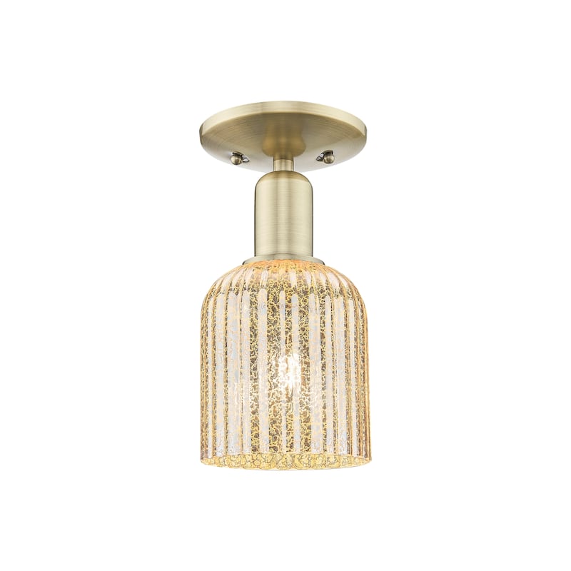 Innovations Lighting Downtown Urban - Bridal Veil - 1 Light 5" Semi-Flush Mount Light