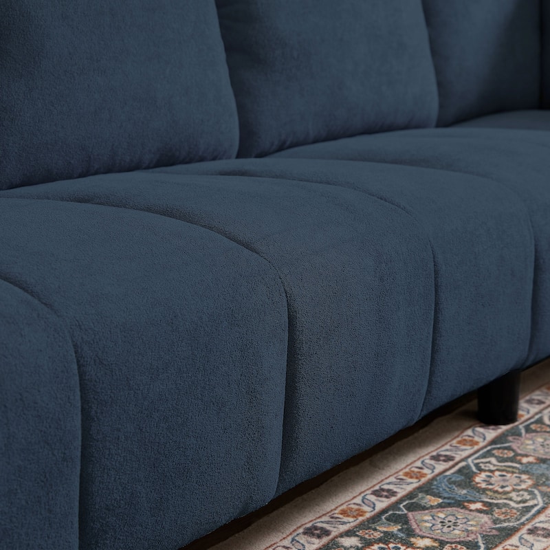 "102.56" W Reversible Sectional Sofa with Corner Seat & Extended Bench