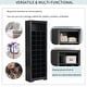 preview thumbnail 6 of 13, Multifunctional Shoe Cabinet Black Free Standing Tall Cabinet