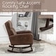 preview thumbnail 94 of 171, HOMYKA 28" Wide Rocking Chair for Nursery with Solid Wood Leg