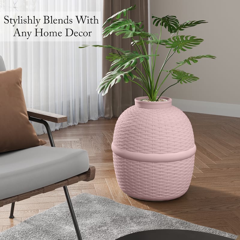 Hidden Litter Box with Faux Plant, Large Cat Litter Box