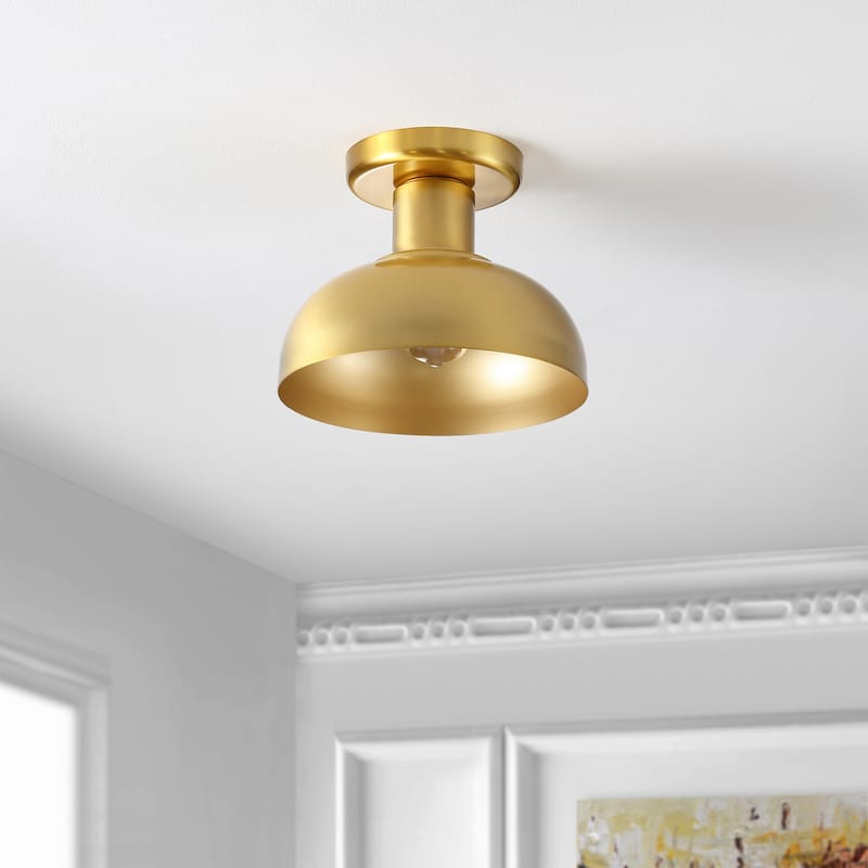 SAFAVIEH Lighting Helm Flush Mount - 13"W x 12"D x 12"H