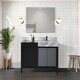 preview thumbnail 129 of 157, Lexora Zilara Bathroom Vanity Complete Set in Black and Grey with Faucet