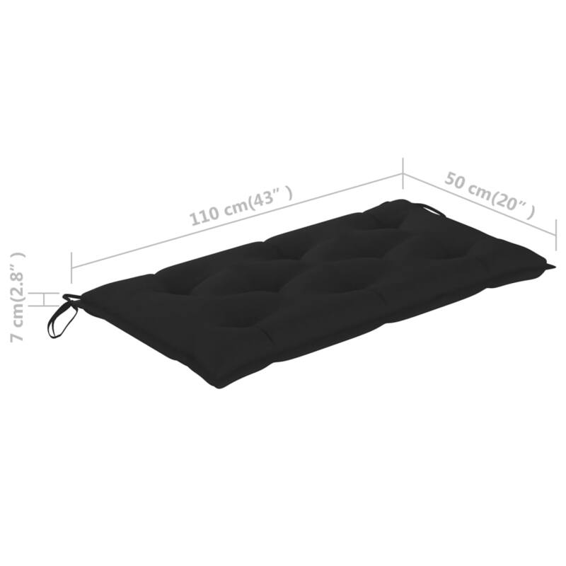 vidaXL Bench Cushion Water Repellent Outdoor Garden Seat Cushion Oxford Fabric