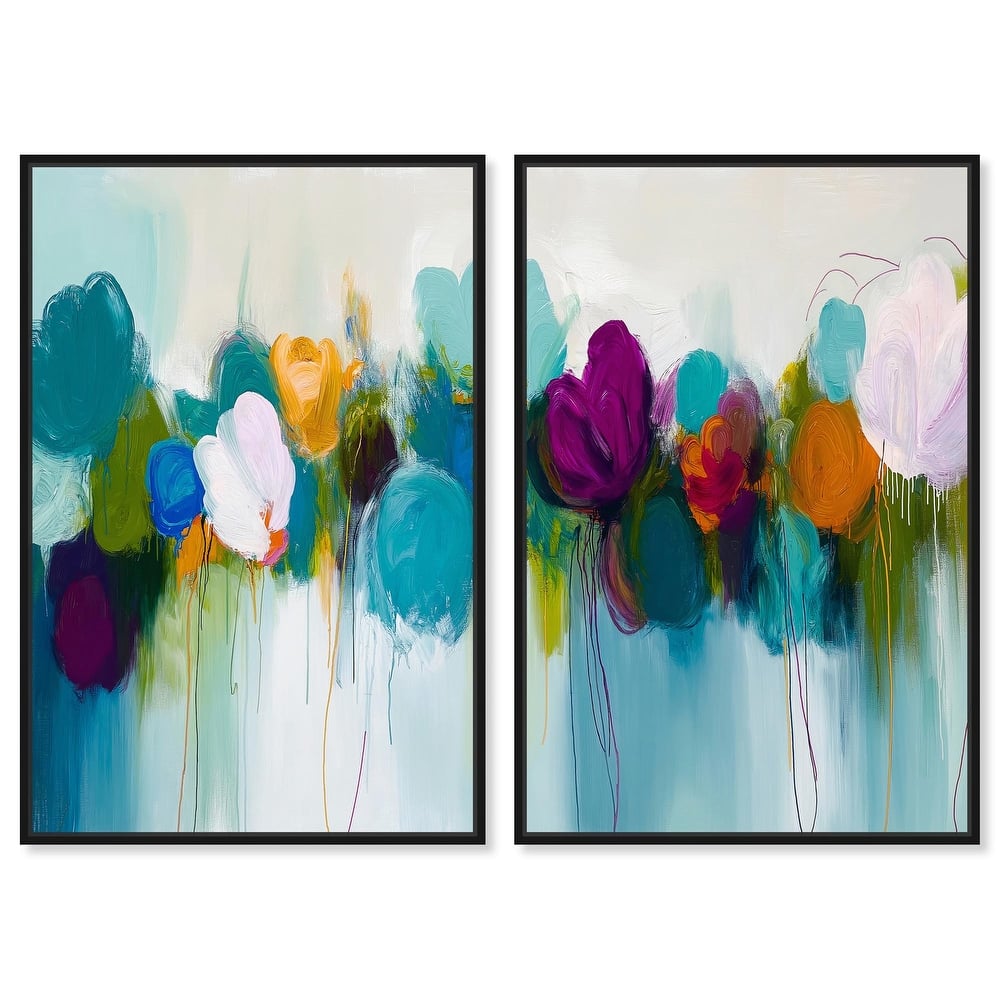 Expressive Flow II Canvas Set of 2 by Art Remedy