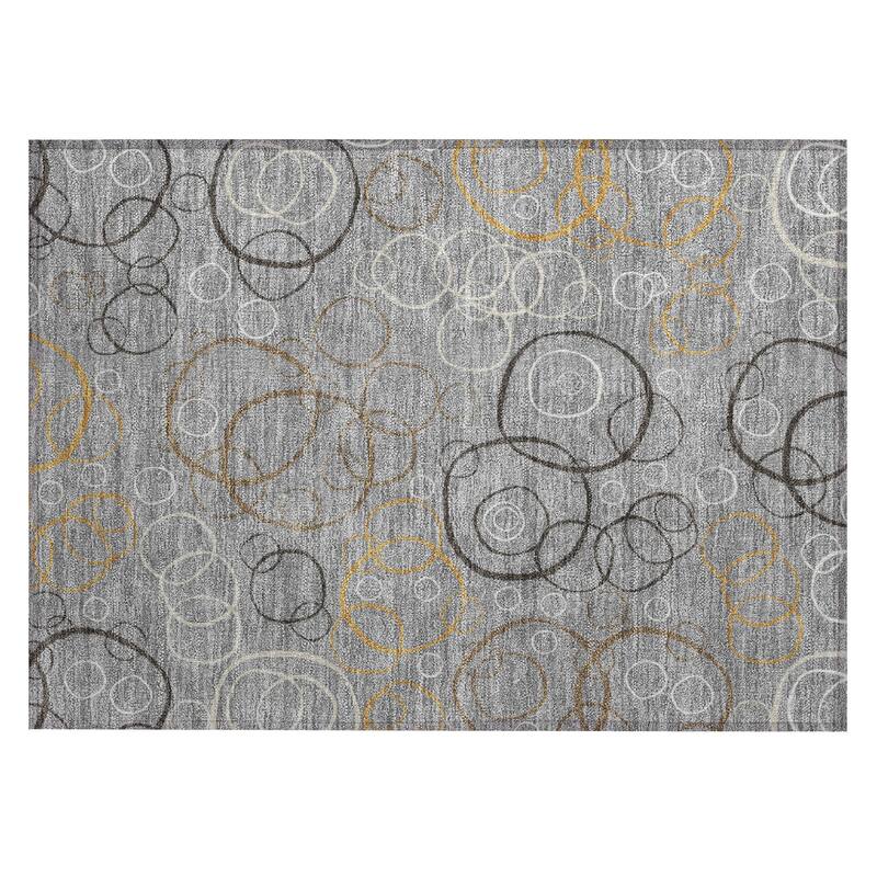 Machine Washable Indoor/ Outdoor Contemporary Nexus Chantille Rug