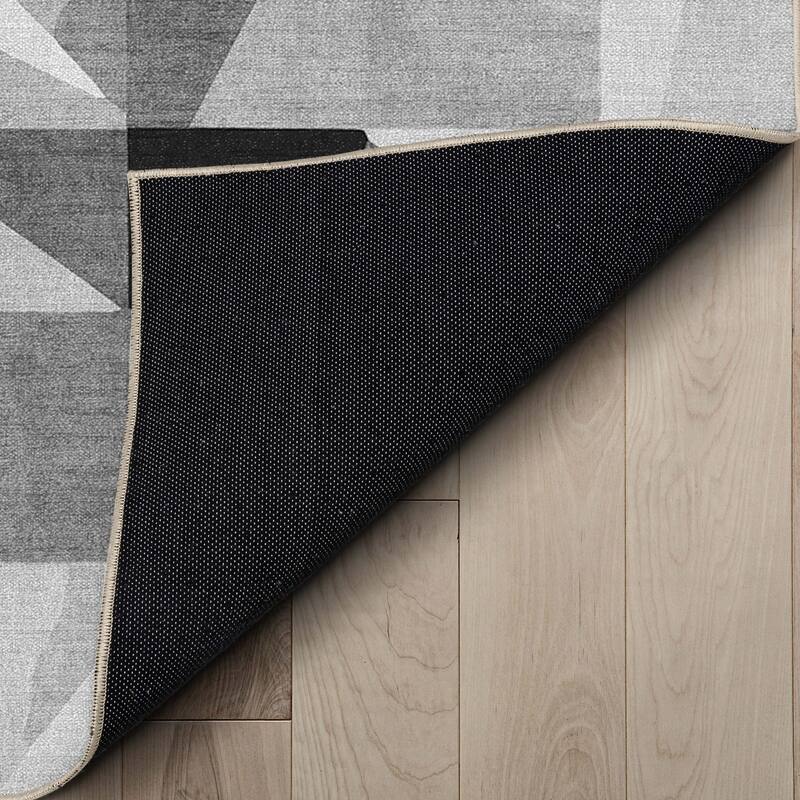 Well Woven Apollo Modern Tile Mid-Century Modern Flat-Weave Area Rug