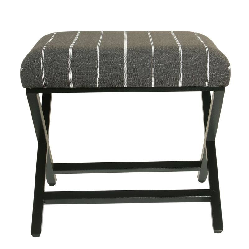 Porch & Den Boucher Modern Metal X-base Square Ottoman