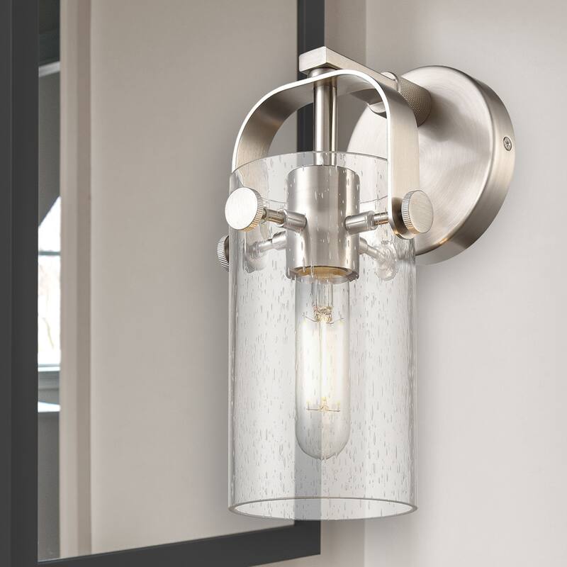 Innovations Lighting Pilaster II Cylinder - 1 Light 7" Wall-Mounted Sconce