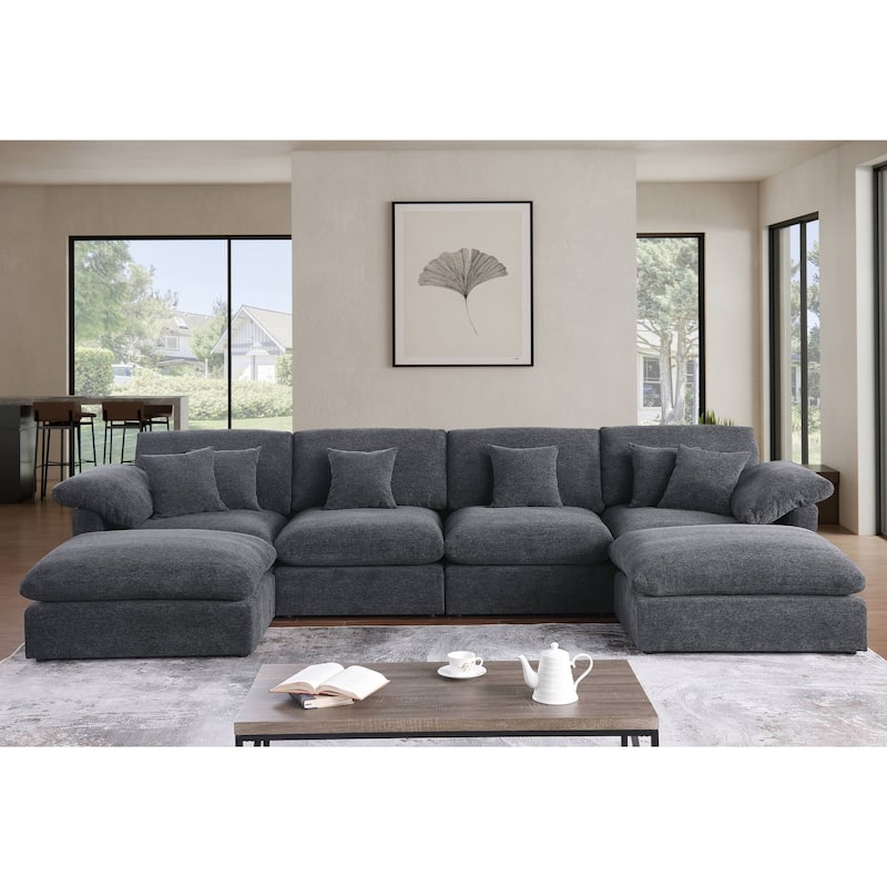 6 - Piece Chenille Sectional