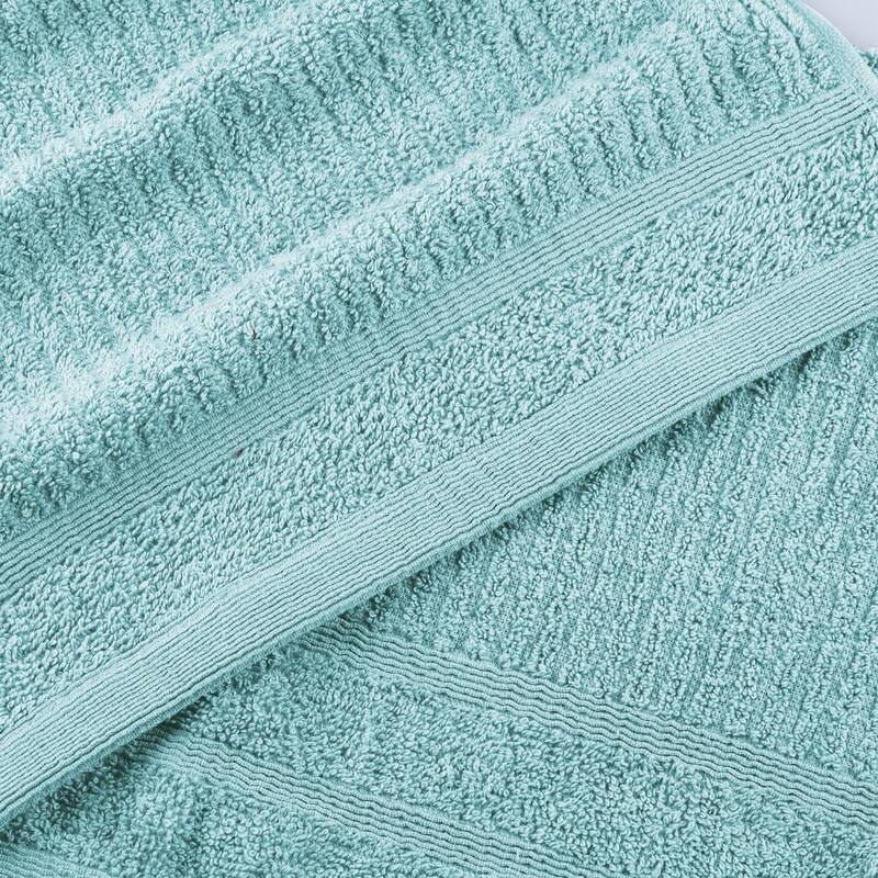 Egyptian Cotton 8 Piece Bath, Hand, and Face Towel Set with Bath Mitt by Superior
