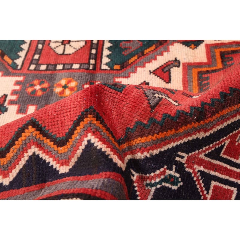 ECARPETGALLERY Hand-knotted Andelz Red Wool Rug - 4'4 x 7'4