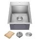 preview thumbnail 2 of 22, KRAUS Kore Workstation Drop-In Stainless Steel Kitchen Sink