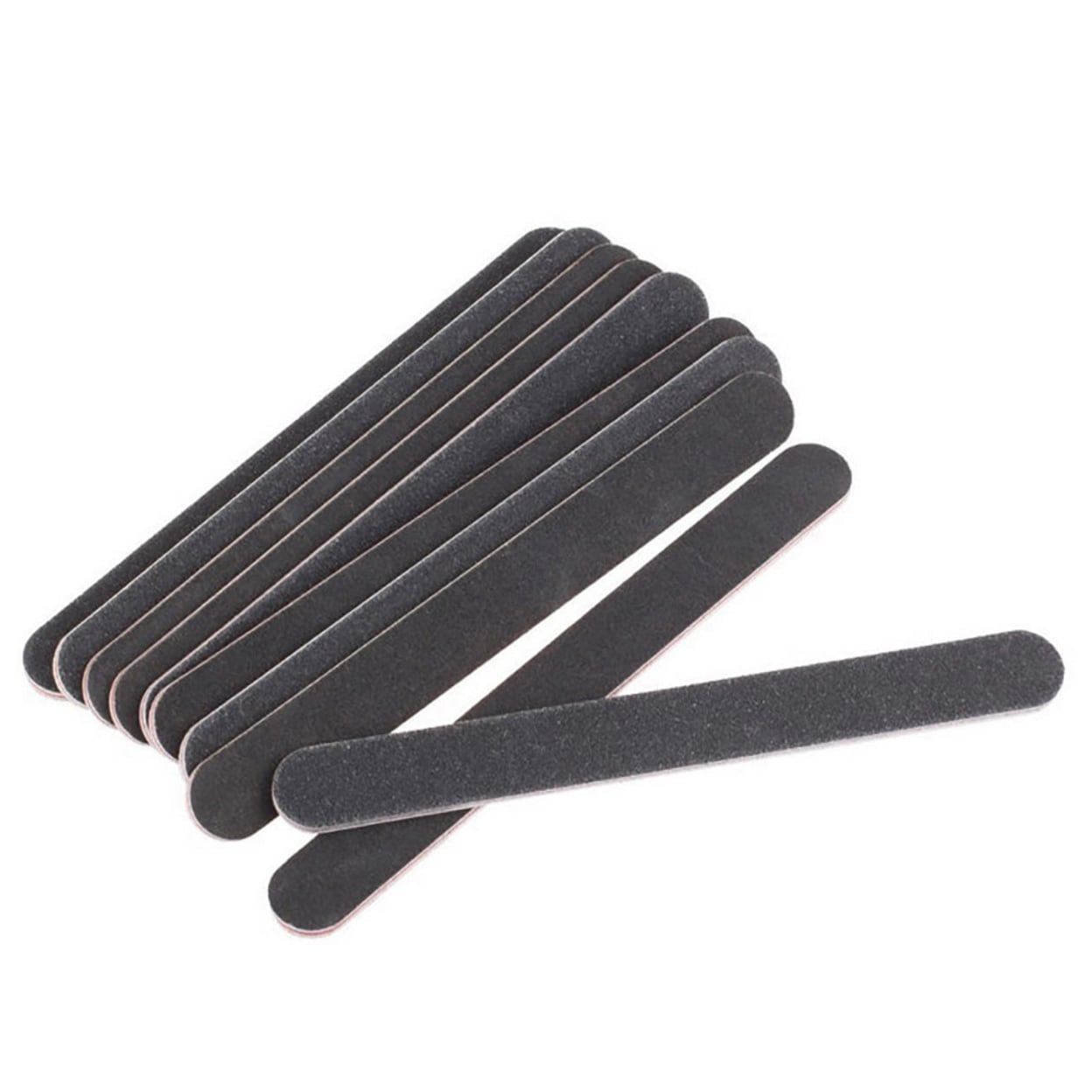 10Pcs Nail Files Sanding 100/180 Round Grit For Nail Art Tips Manicure Tool