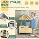 preview thumbnail 3 of 7, Qaba Kids Bookshelf, 3 Tier Kids Bookcase with Two Drawers, Bookshelf for Kids Rooms, Bedroom, Nursery, White