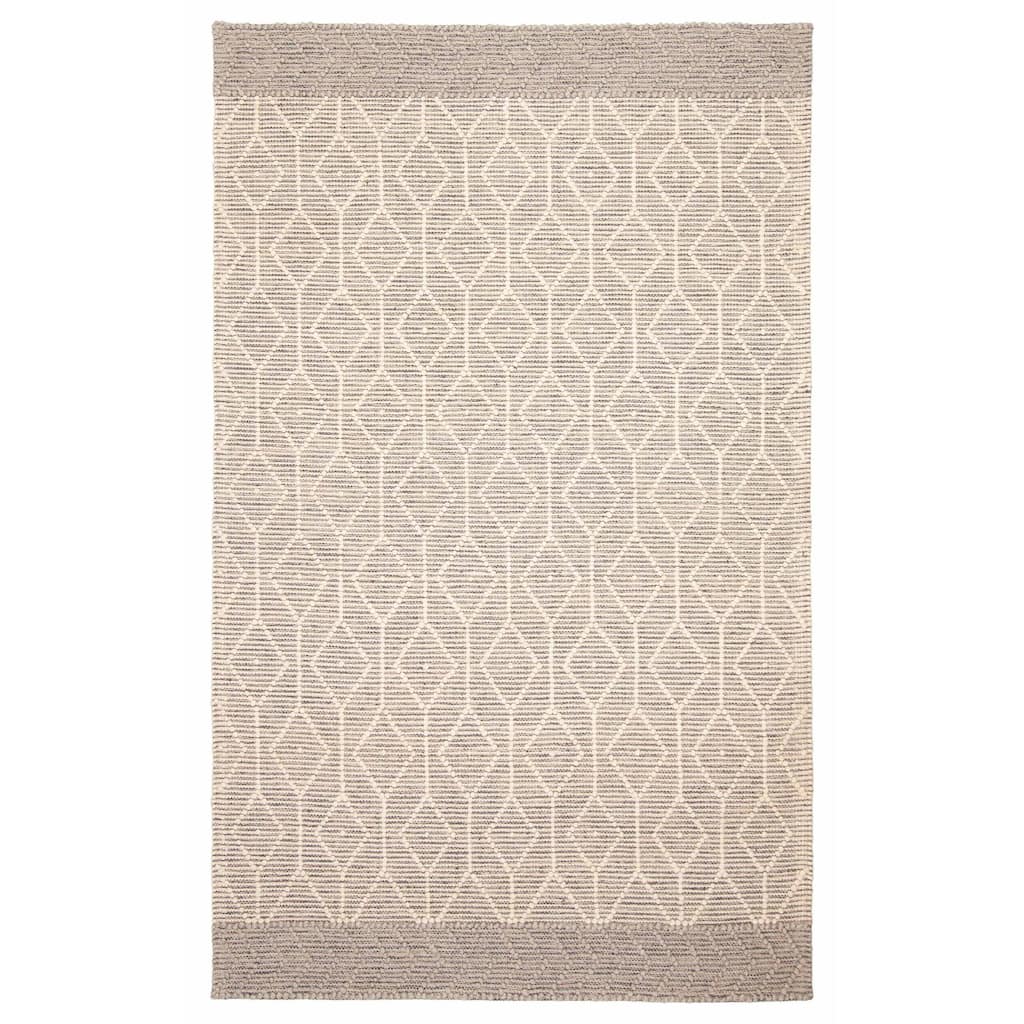 ECARPETGALLERY Braid weave Sienna Cream Wool Rug - 5'2 x 8'2