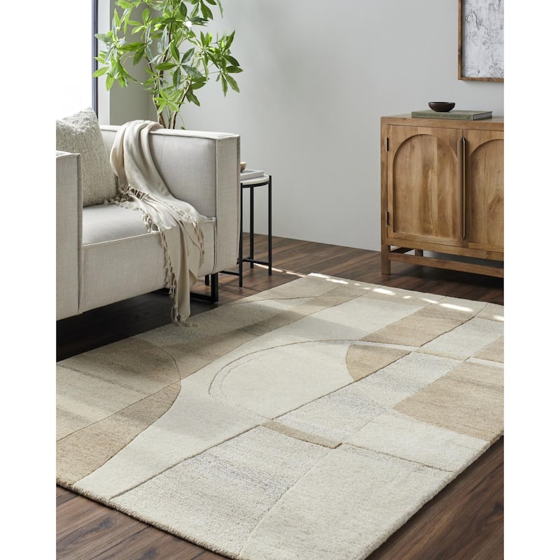 Livabliss Scandinavian Brook Graphic Area Rug - 8' x 10' - Orange/Brown