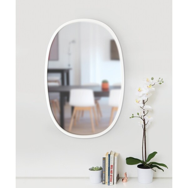 Umbra Hubba Oval Wall Mirror 61 x 91 cm Brass | Design Is This