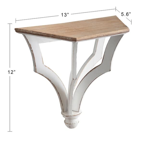 Kate and Laurel Corbett Rustic Wood Shelf Set - 2 Piece