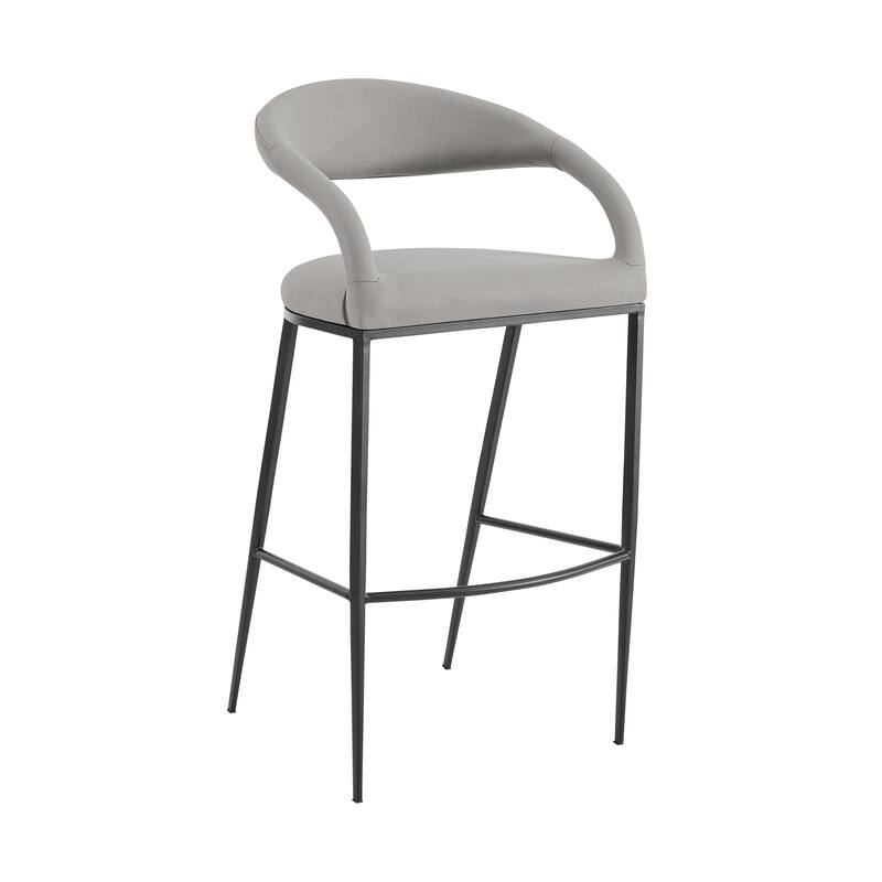 Ramona Upholstered Barrel Back Bar or Counter Height Bar Stool