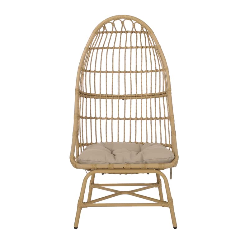 French Country Outdoor Patio Lounge Chair, High Comfort for Multiple Scenarios
