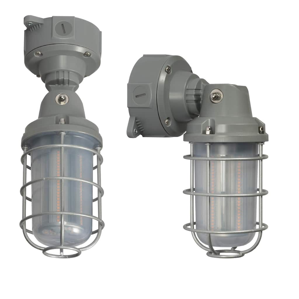 Nuvo Lighting 65/171 10" Tall LED Commercial Utility Light with an - Gray