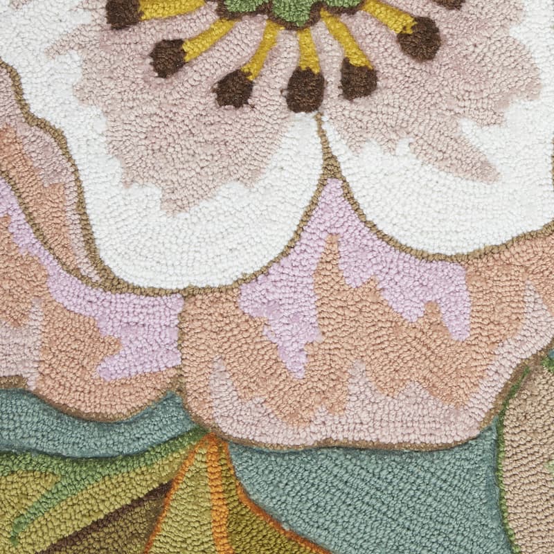 Runu Floral Area Rug By HomeRoots - 4' x 6'